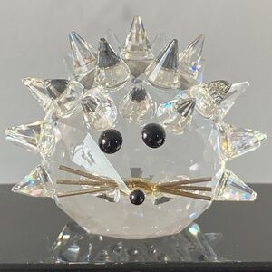 Swarovski Silver Crystal I *FLAWED* I Medium Hedgehog I 30 Quill Stones